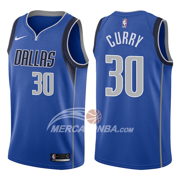 Maglia NBA Dallas Mavericks Seth Curry Icon 2017-18 Blu
